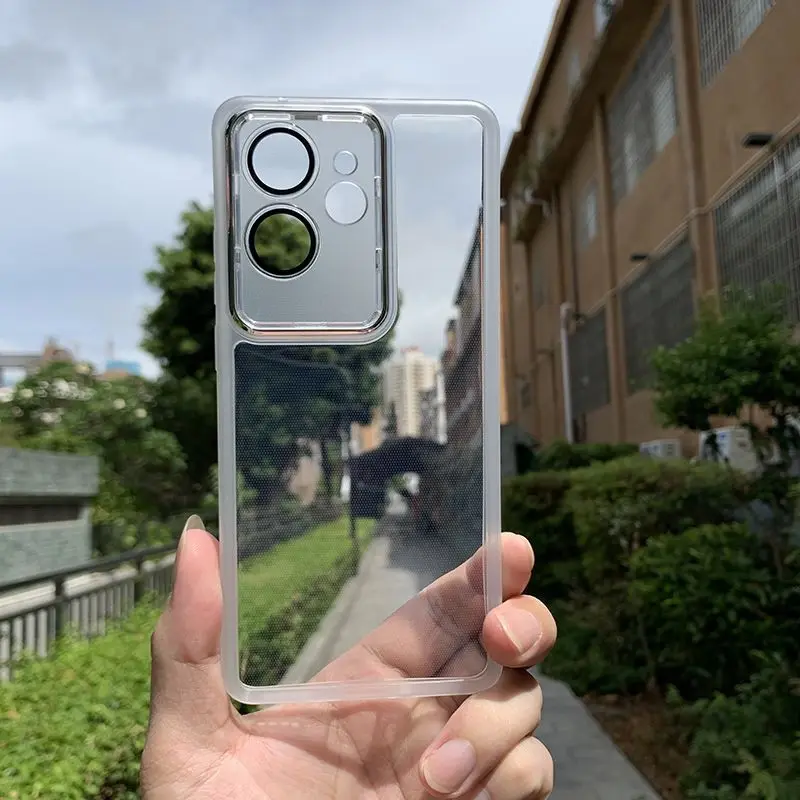 For OPPO Realme GT 6 6T 5 Pro 3 Case Soft TPU Transparent Magnetic Lens Protective Back Cover Case For Realme GT Neo 6 Se 5 3T 3