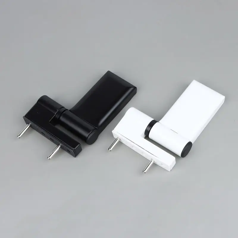 Door Flag Hinge Triad Adjustable For Double Glazing: Aluminium Profile Hydraulic Mute Buffer White/Black