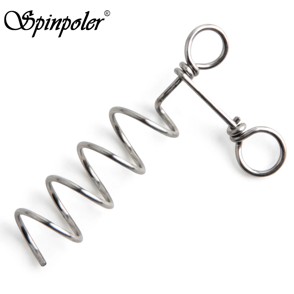 Spinpoler Fishing Accessories Shallow Screw Rigging Rubber Attaching Soft Tails Fishing Pin Needle Screw 20pcs/Pack