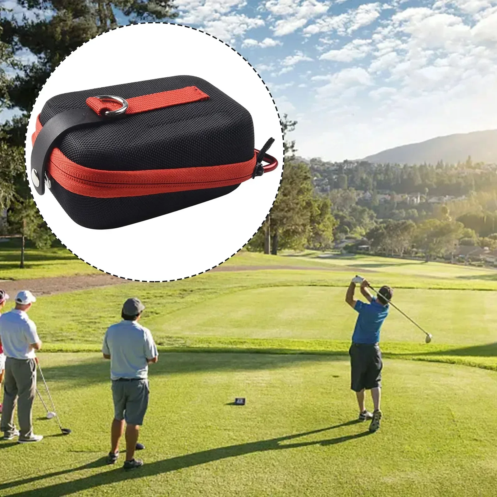 Magnetic Buckle Carrying Case For Golf Rangefinder Waterproof Hunting Camera Pouch With Belt Loop And Carabiner - Image 2