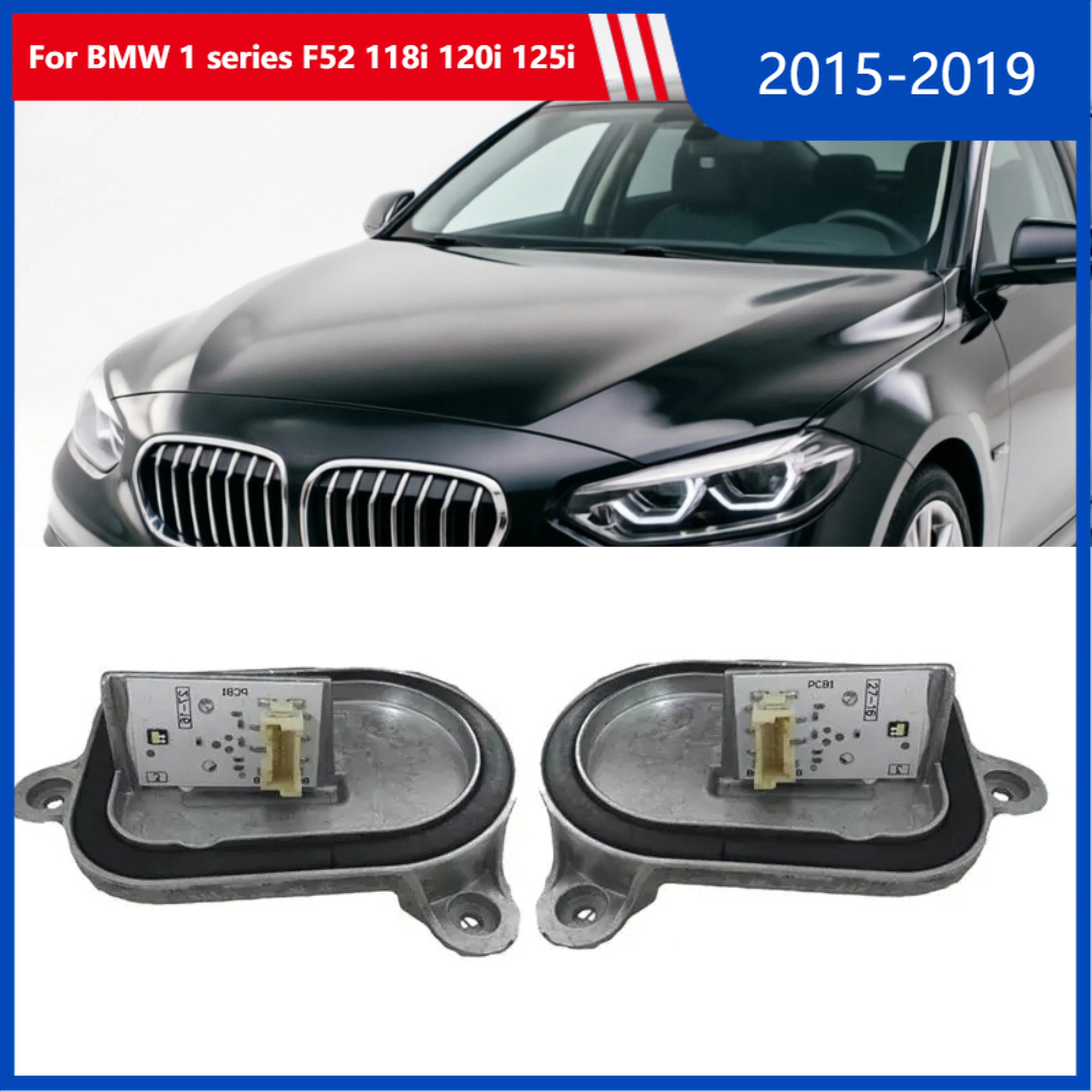 

OE 63117466543X 63117466544X For BMW 1 series F52 118i 120i 125i LED DRL Headlight Turn Signal Light Module Car headlight