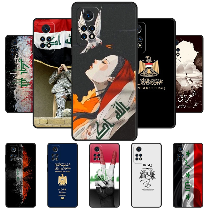 Iraqi Iraq Flag Phone Case For Redmi Note 11 EPro 11S 10T 9S Promax 8 Pro Xiaomi Mi 11 12X 12S Ultra Cover