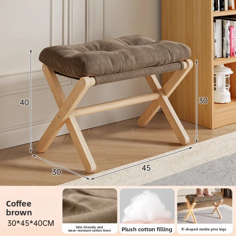 

Durable Folding footstool household living room sofa footstool table foot support office footrest workstation foot support