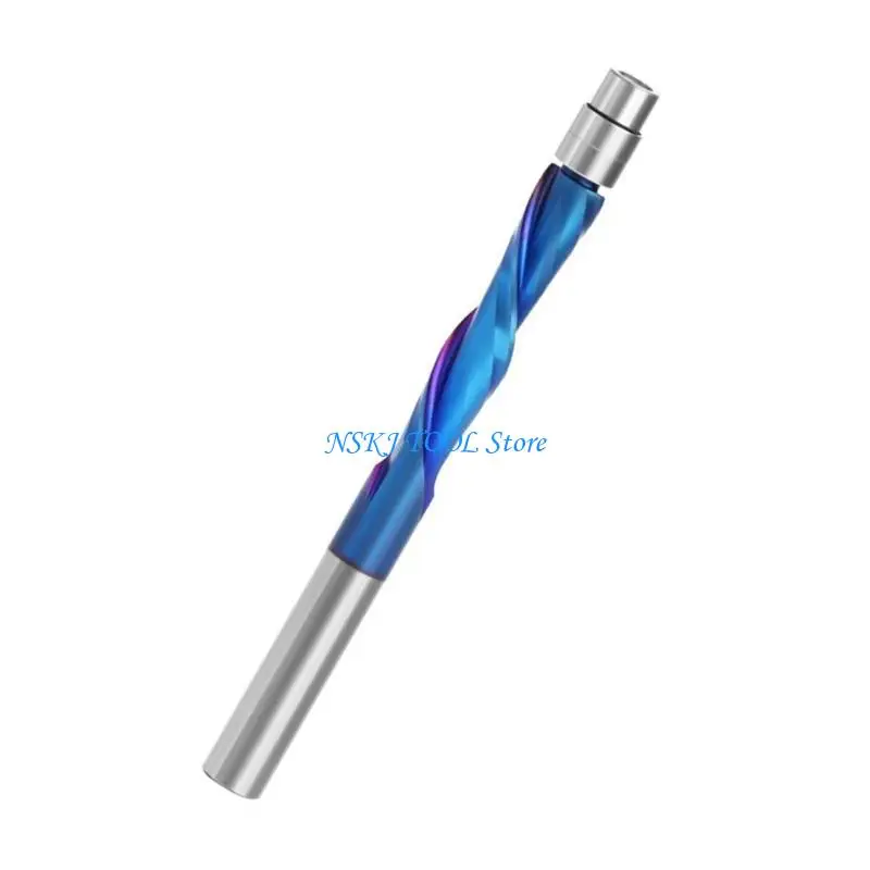 Carbidi solidi L8RC Spirali a filo router Bit router bit con gambi da 1/4 pollici per il taglio porta e armadi a Woodwor