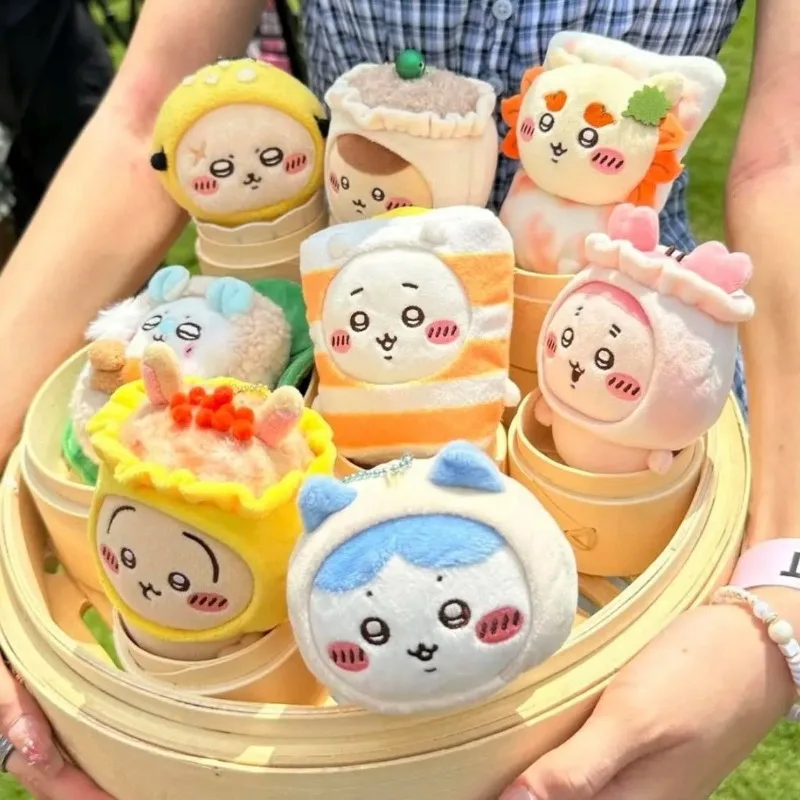 

Anime Chiikawa Hong Kong Tea Drinks Limited Plush Doll Momonga Rakko Kawaii Lovely Desktop Decorations Cartoon Birthday Gift New