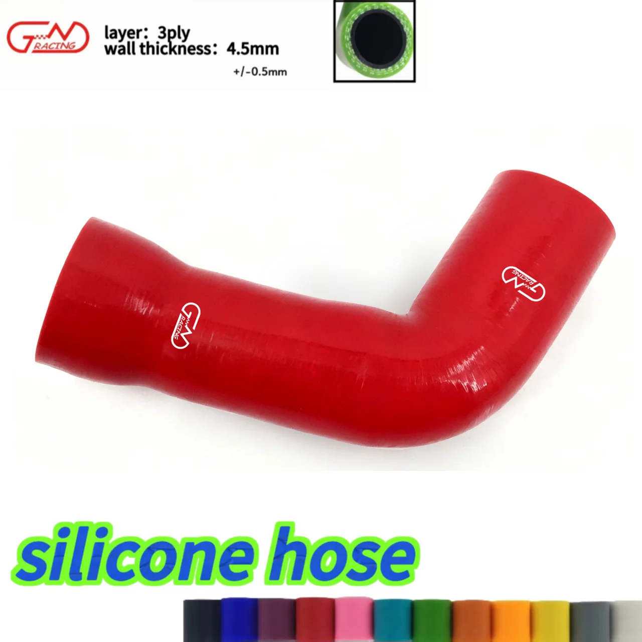 

JN RACING Silicone hose Elbow Turbo Inlet Pipe for Audi A3 / VW MK7 Golf GTI R EA888 1.8T 2.0T
