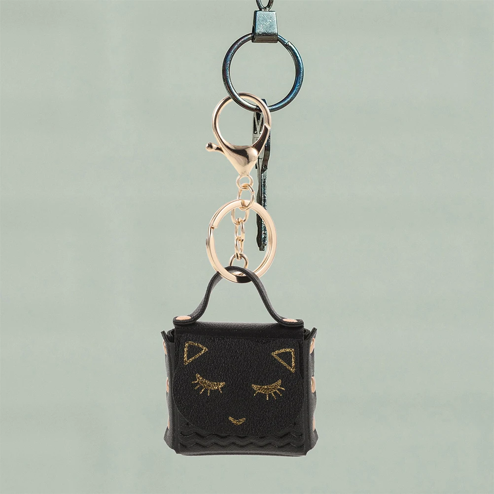 

Mini Bag Key Chain Cat Keychain Charms for Handbags Change Purse Girls Coin Kids