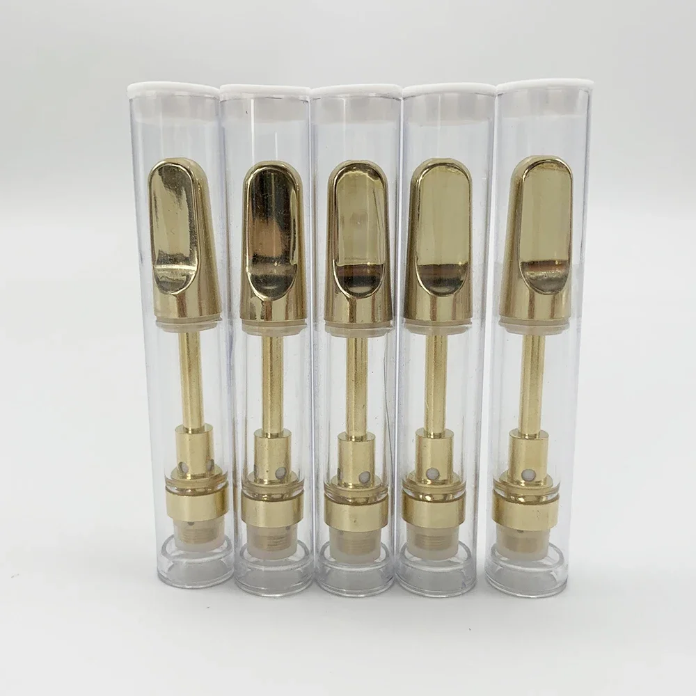 10pcs Empty 510 Ceramic Cartridge 1.0ml Glass Th210 Vape 510 Thread Atomizer for BUD Touch Preheat Thick Oil Tank