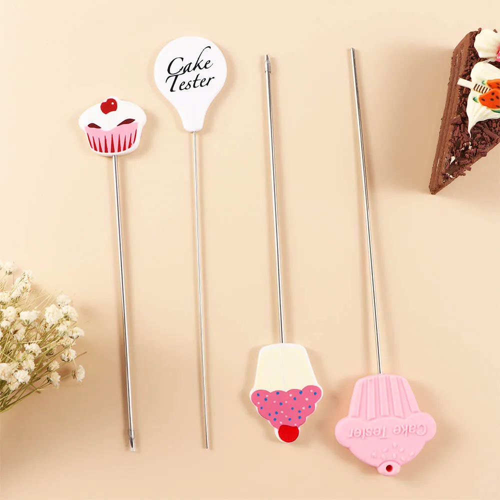 1/4 Pcs Convenient Cake Tester Baking Skewer Cupcake Muffin Testing Cooking Bread Probe Household Kitchen Baking Tool