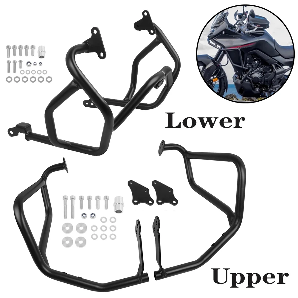 

Для HONDA XL750 XL 750 TRANSALP 750 2023 2024 мотоциклетная Верхняя и нижняя дорожная аварийная полоса Внешняя защита Бампера