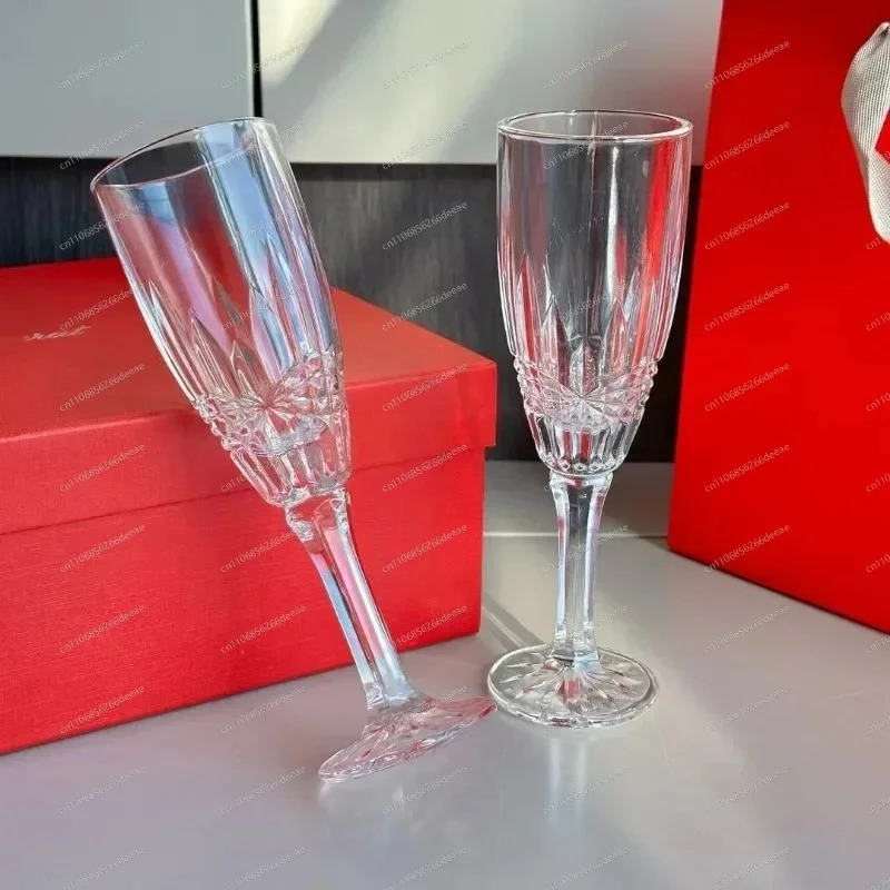Crystal Glass Stemware Luxury Wine Champagne Glasses Barware 2pcs Gift Set