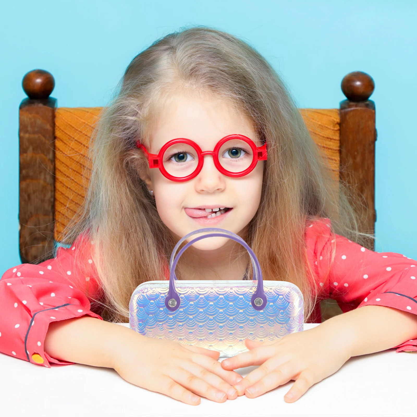 

Travel Glasses Case with Handle Creative Eyewear Organizer Portable Sunglass Case Hard Shell Protection for Daily Use and Trips