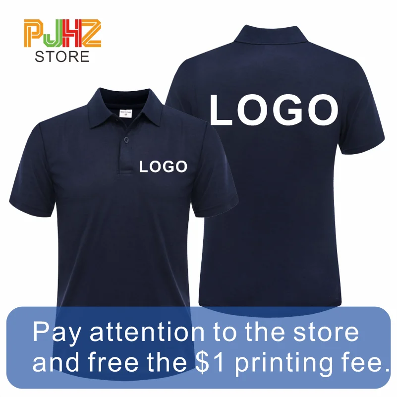 Casual Cheap Polo Shirt Breathable Short Sleeve Personal Company Group Logo Design Men And Women Custom Logo Print Embroidery