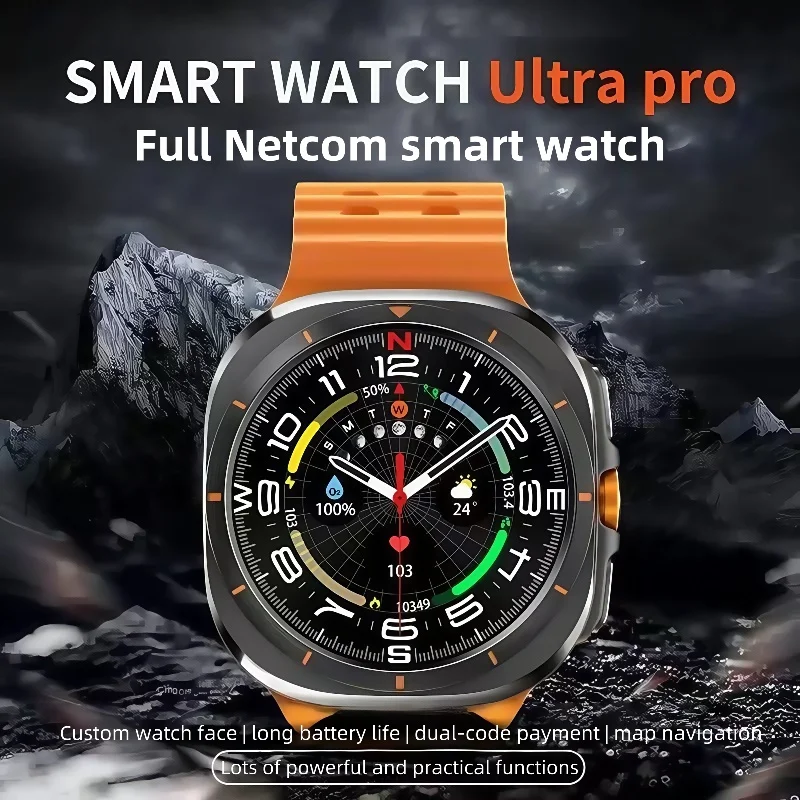Reloj inteligente W7 Ultra Amoled 466*466 HD Smartwatch BT llamada salud Fitness Tracker deporte al aire libre reloj inteligente para Samsung