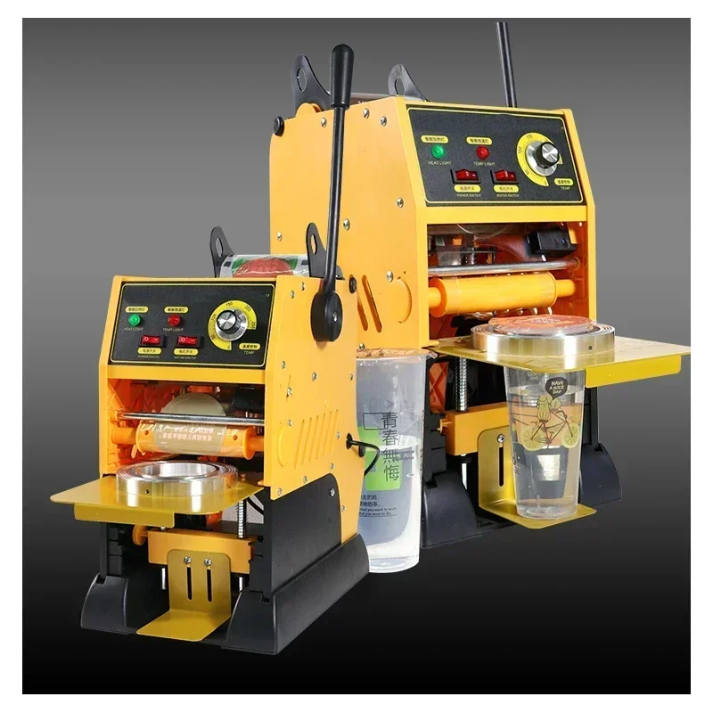 الأجهزة المنزلية آلة ختم الأكواب البلاستيكية 315 واط آلة ختم الأكواب القهوة/الشاي بالحليب 300-400 كوب في الساعة