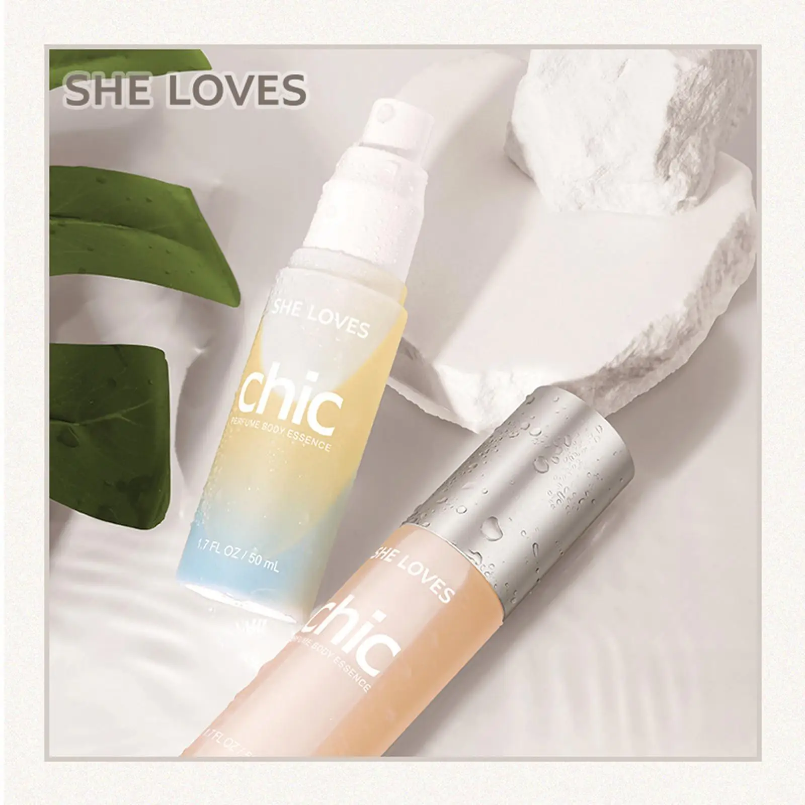 Lightweight Body Mist Hydrating Scented Spray Water Oil Formula 50ml Portable for Post Shower and on the Go Care