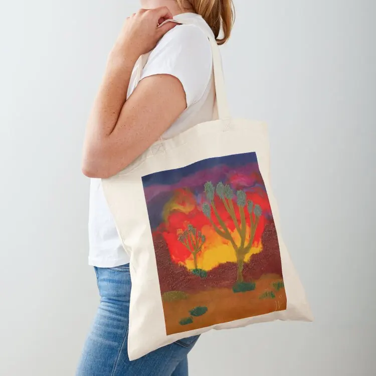 

Joshua Trees in the Sunset Tote Bag shopper bag women university shopper bag custom canvas reusable shopping