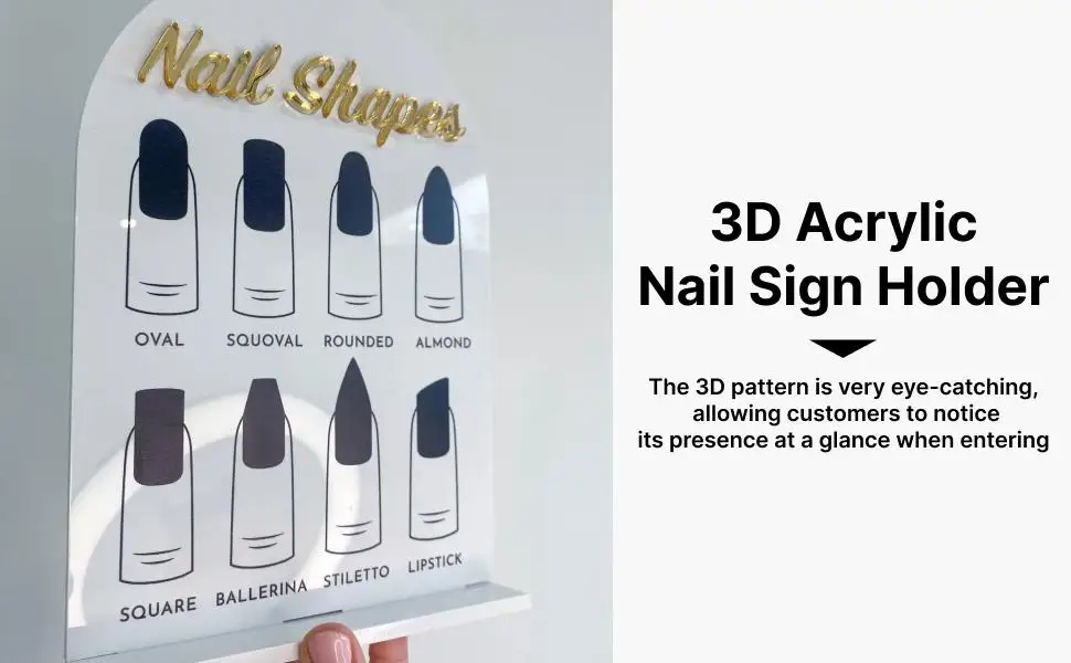 

Акриловая доска для дизайна ногтей, профессиональный держатель для накладных ногтей, подставка для аксессуаров для ногтей для украшения маникюрного салона, дисплей