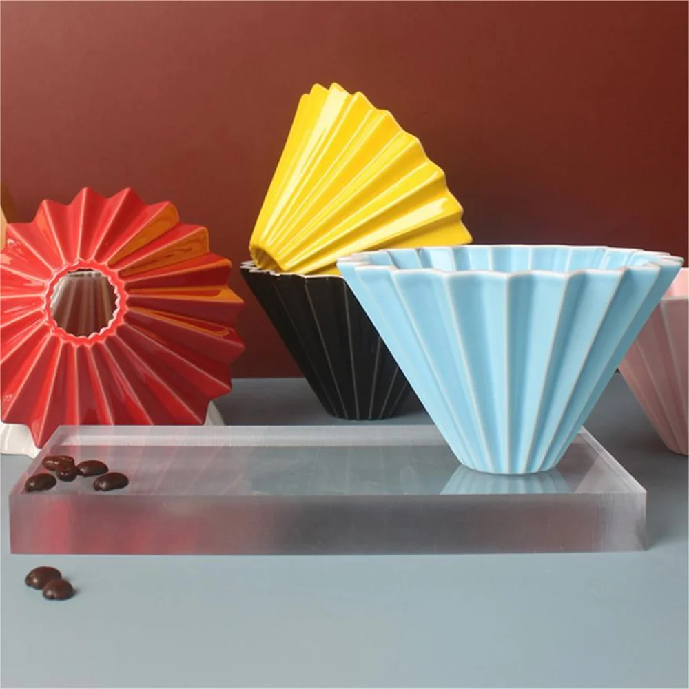 Ceramic Coffee Filter Cup Reusable Filters Coffee Maker Conical Hand Flush Single Drip Filter Cup Barista Tool Cake Cup