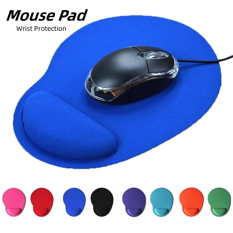 Mouse Pad with Wrist Support, Comfortable Mousepad with Smooth Wrist Rest Surface and Non-Slip PU Base for PC Laptop Office Home