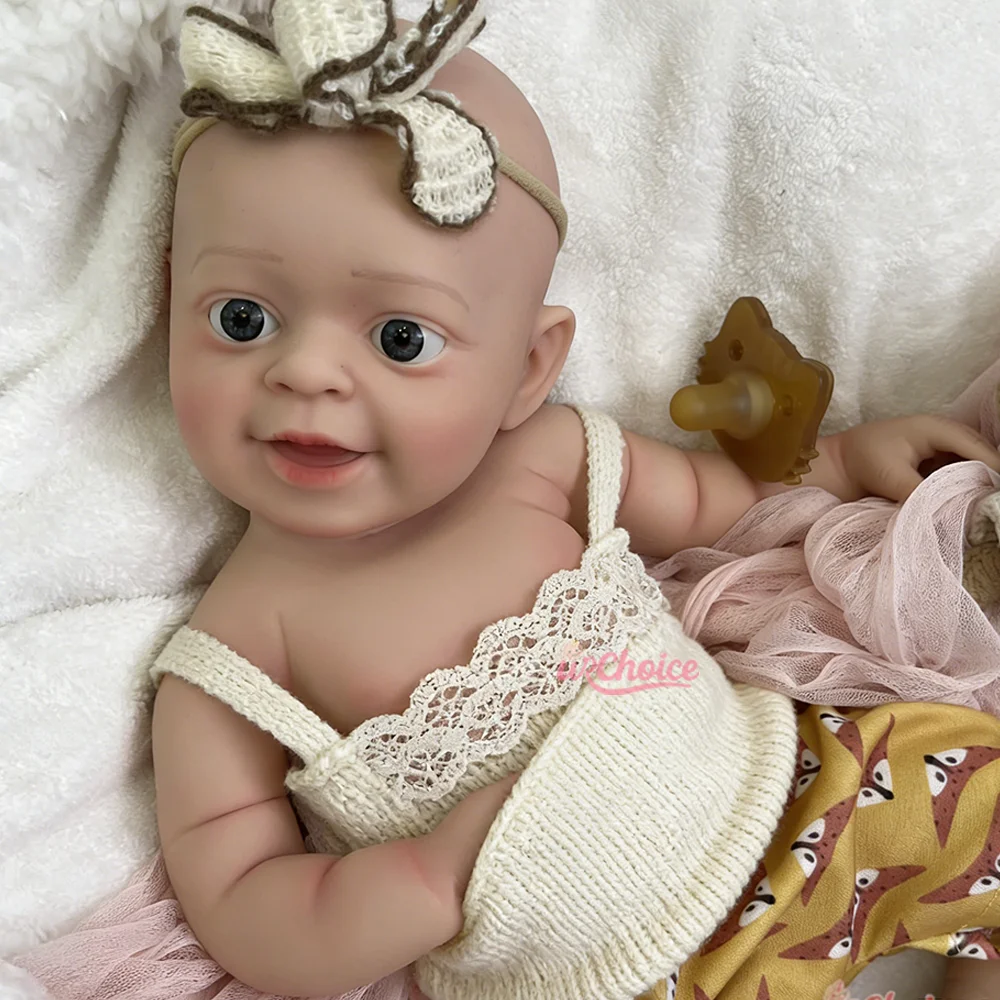 

18 "Roborn Baby полностью силиконовая кукла с соской с открытым ртом и глазами, искусственная детская игрушка для подарков на день рождения