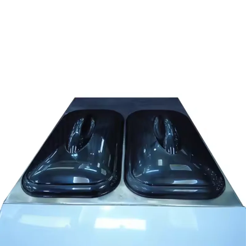 Três sabores de máquina comercial de sorvete macio totalmente automática em aço inoxidável