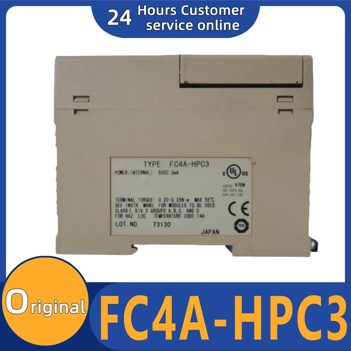 

New original module FC4A-HPC3 FC5A-D12K1E FC4A-M24BR2 FC4A-J8C1 FC4A-K4A1