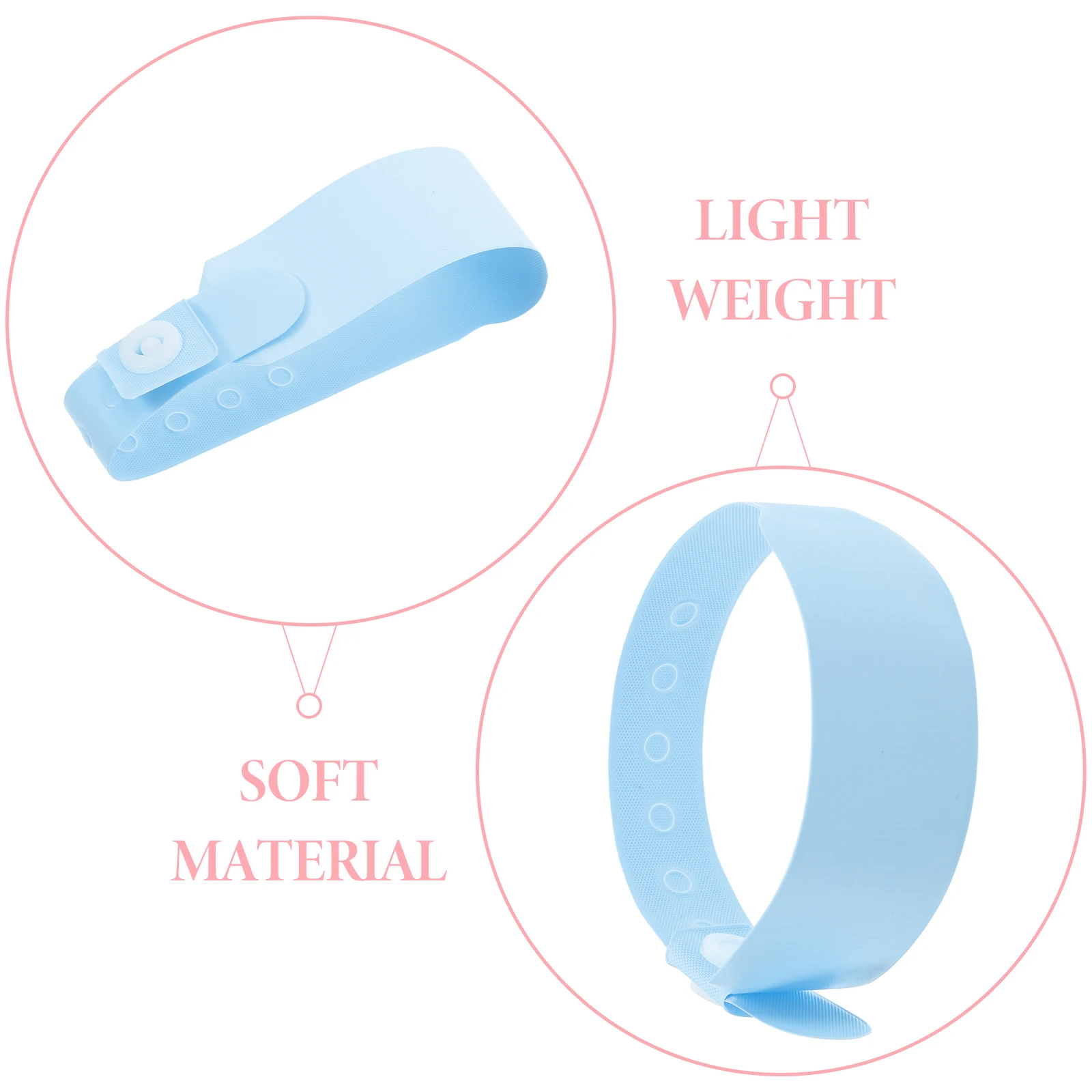 100pcs Wristbands Hospital Identification Bands Soft Pvc Waterproof Disposable Adjustable Writable Medical Bracelets For