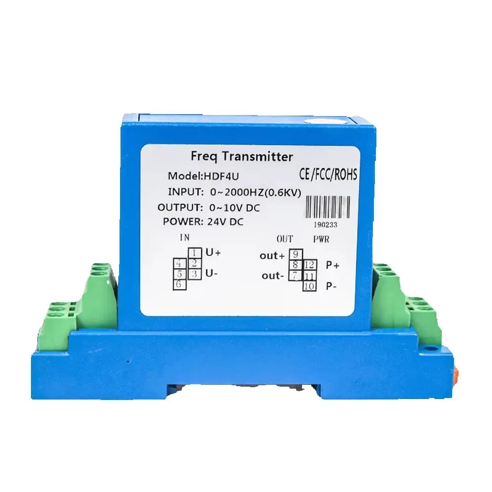 AC Current And Voltage Transmitter Power Sensor Input 0-1000V To 4-20mA Signal Acquisition Module