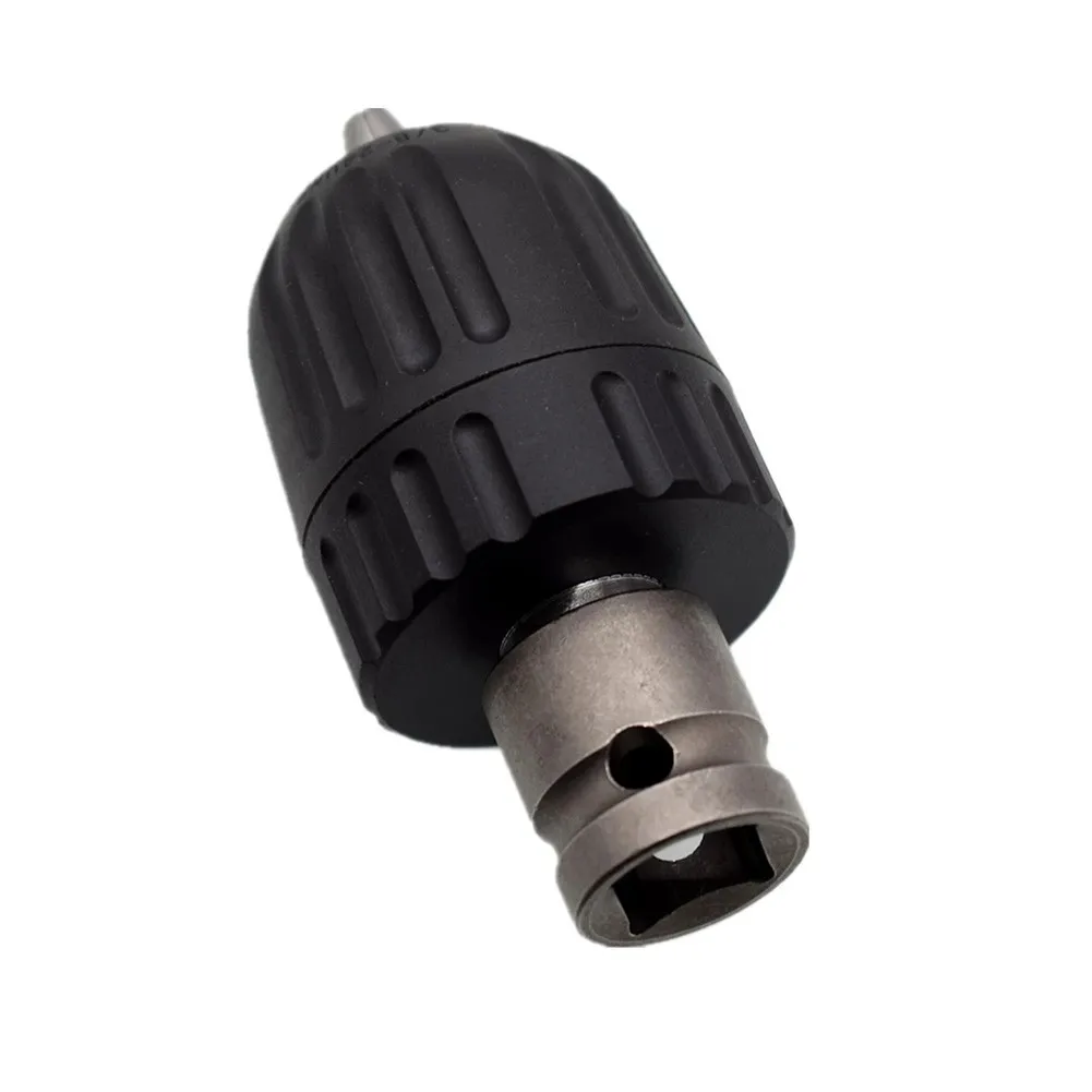 Portabrocas sin llave de 0,8-10mm, adaptador de cambio rápido para taladro de impacto, broca de rosca de 3/8 \