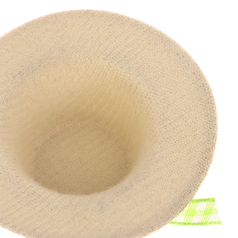 2 ピース/セットドールハウスビーチ帽子弓付きミニチュア人形麦わら帽子ミニ手織り帽子ドールハウスの装飾装飾品アクセサリー