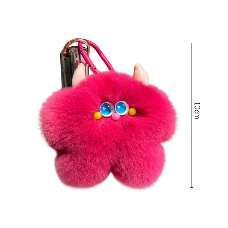 لطيف Kawaii موضة أفخم دمية المفاتيح قلادة المرأة الإبداعية رقيق حقيبة إكسسوارات جذابة سيارة المفاتيح ظهره الديكور #6