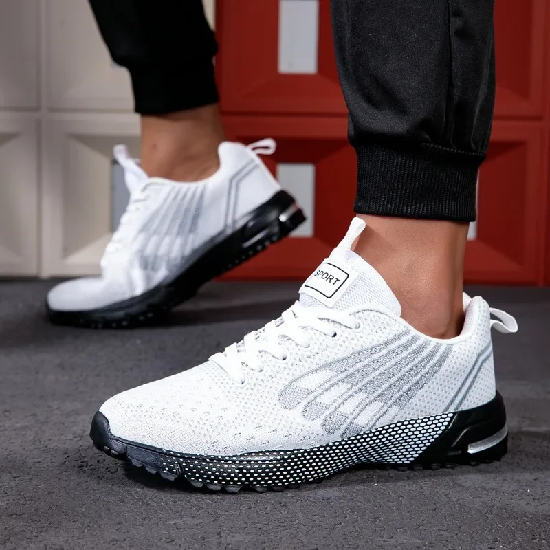 YRZL Mens Running Shoes Lightweight Breathable Athletic Sneakers for Men Non Slip Gym Workout Shoes Comfortable Walking Shoes