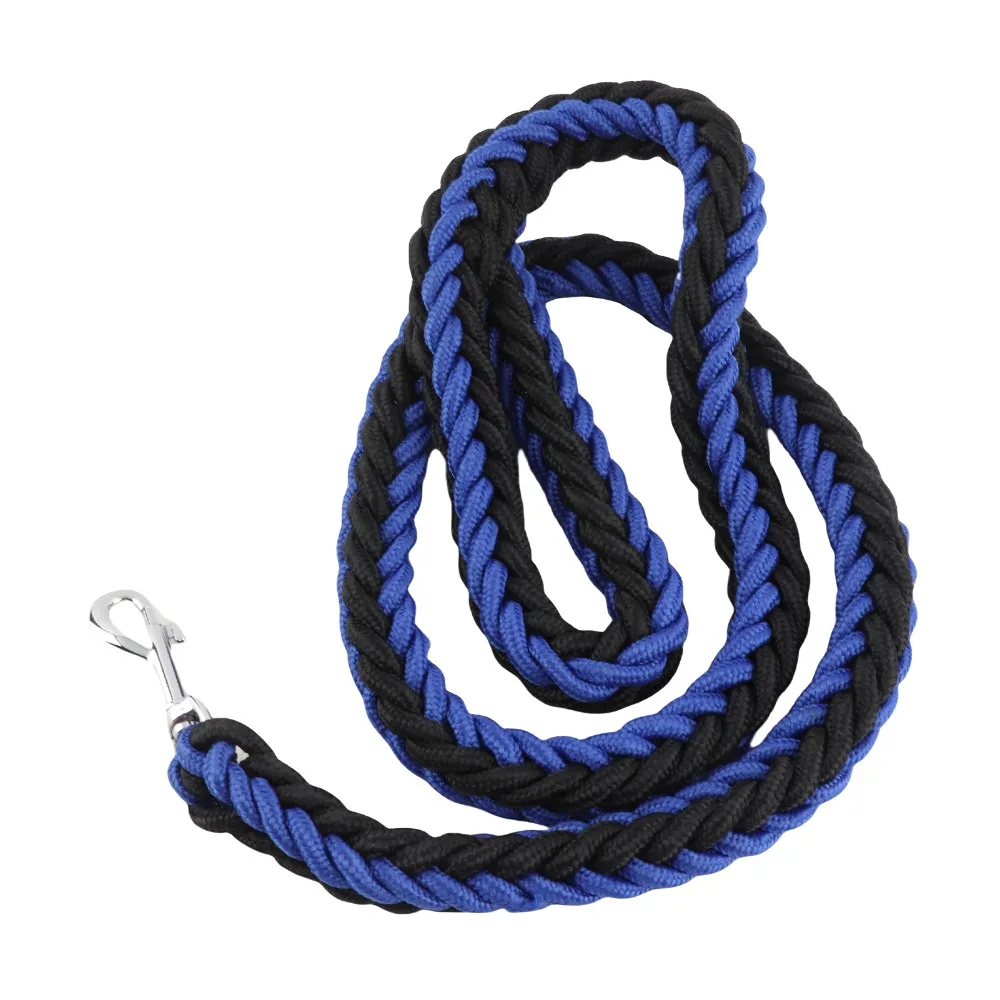 8-strand Woven Dog Slip Lead Bright Color Adjustable Loop Dog Leash Strong Cord Lightweight Training Leash Pet Training