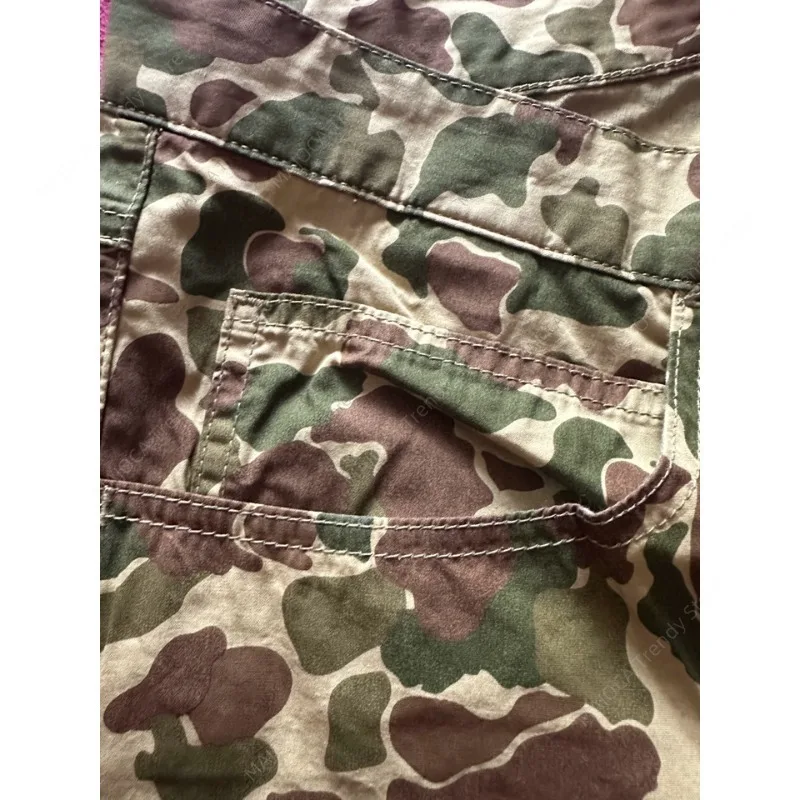 남성용 Duck Hunter Camo 반바지 Militar 스타일 카고 반바지 캐주얼 개구리 피부 위장 여름 바지 streetwear