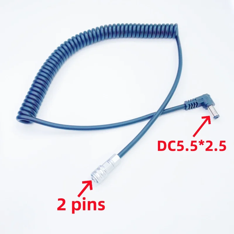 DC 5.5X2.5mm to WEIPU SF6 2Pin Connector for (BMPCC 4)Blackmagic Pocket Cinema Camera 4K Power Cable