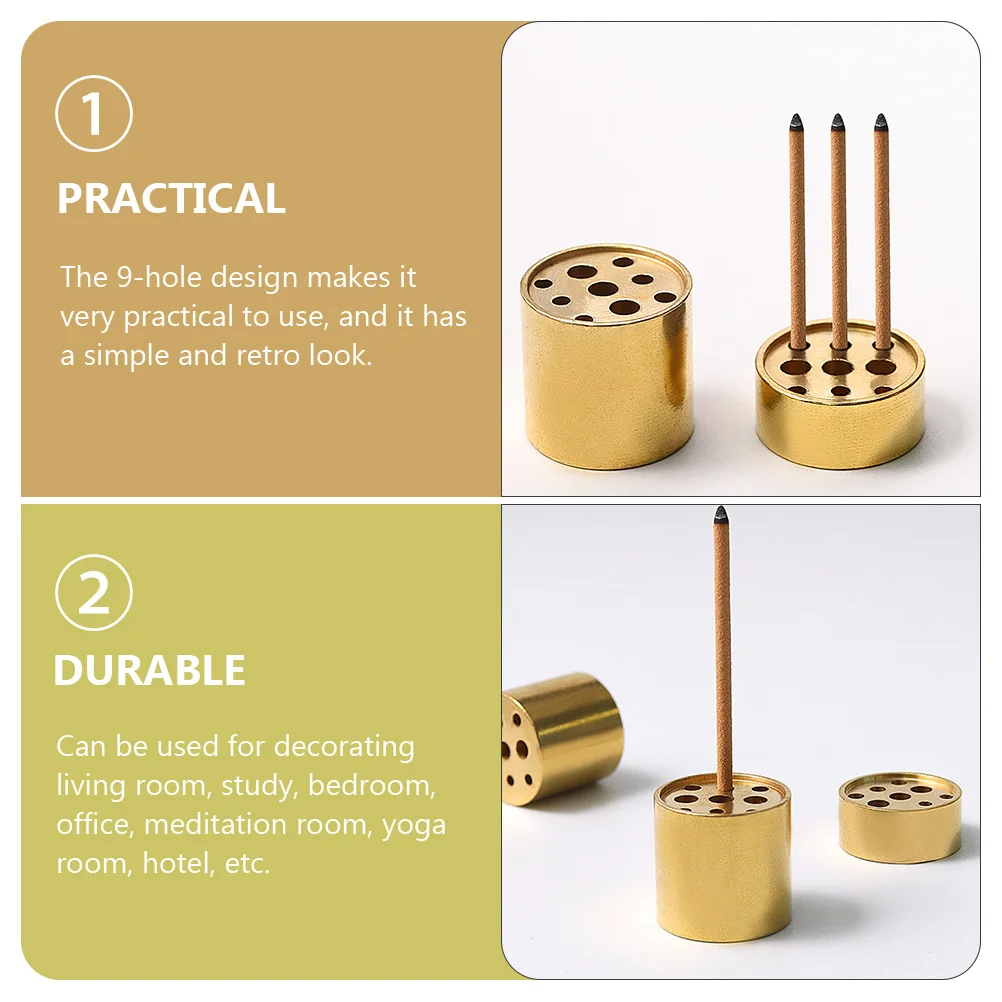 4 Pcs Incense Stick Cute Holder Cauldron Burner Bases Multi-hole Holders Chinese Style Household