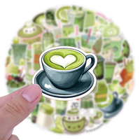 10/30/55pcs Cute Green Cartoon Stickers Aesthetic Ins Decoration Decals DIY Notebook Phone Bike Laptop Car Graffiti Sticker Toys