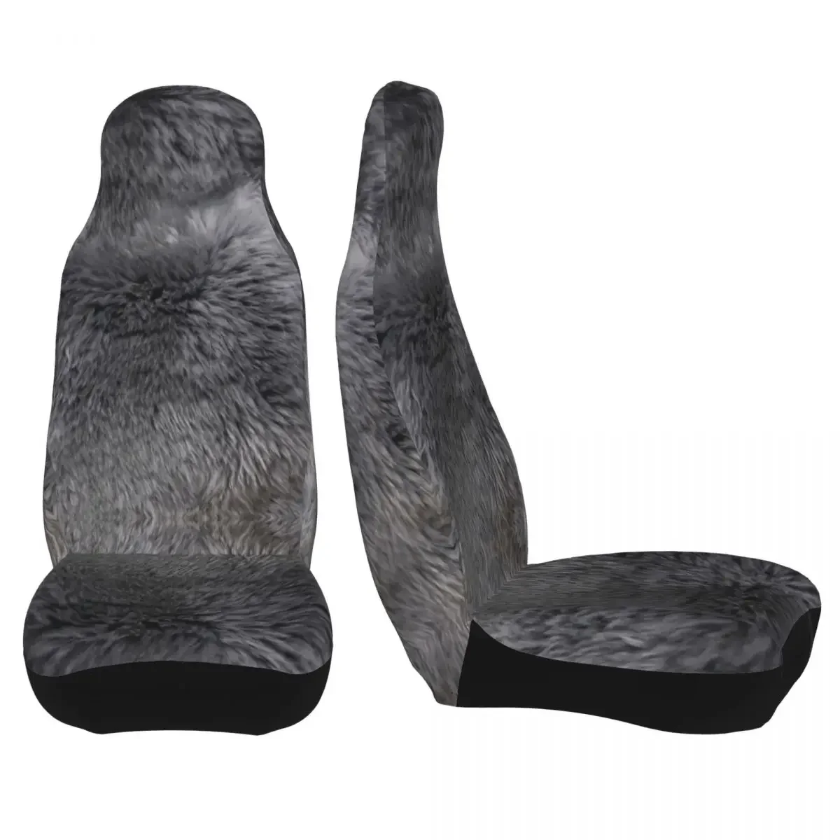 Grey Sheepskin Fur Hide Universal Car Seat Cover Auto Interior AUTOYOUTH Car Seat Covers Polyester Seat Protector