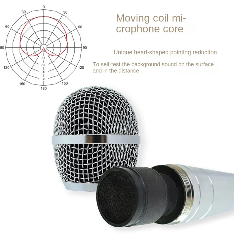 Universal 6.5mm Handheld Wired Dynamic Metal Microphone Portable KTV Karaoke Recording Handheld Megaphone