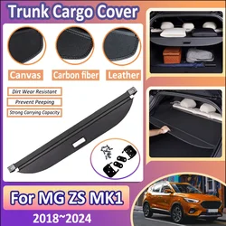 Car Trunk Cargo Cover For MG ZS MK1 MGZS ZS11 2018~2024 2023 2020 2019 Partition Privacy Curtain Interior Tools Auto Accessories