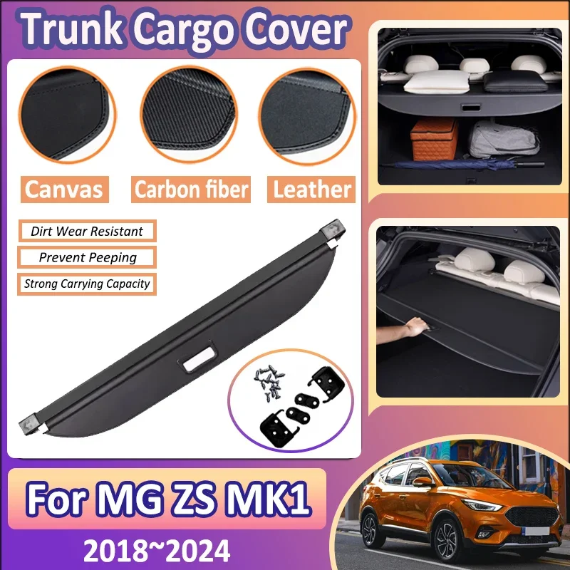 Car Trunk Cargo Cover For MG ZS Accessories 2018~2024 2023 2020 2019 MGZS ZS11 Storage Partition Privacy Curtain Interior Tools