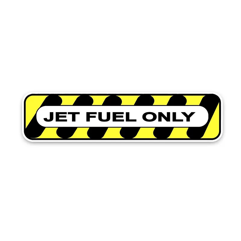 

Personality Customization Fashion JET FUEL Only Safety DIESEL Retro-reflective Car Sticker Decals 16.5*3.8CM