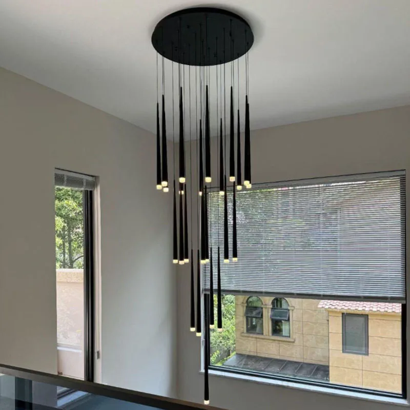 Moderne Wohnraumdekoration Kronleuchter, Treppenhaus-Pendelleuchte, Wohnzimmer-Pendelleuchten, Innenbeleuchtung