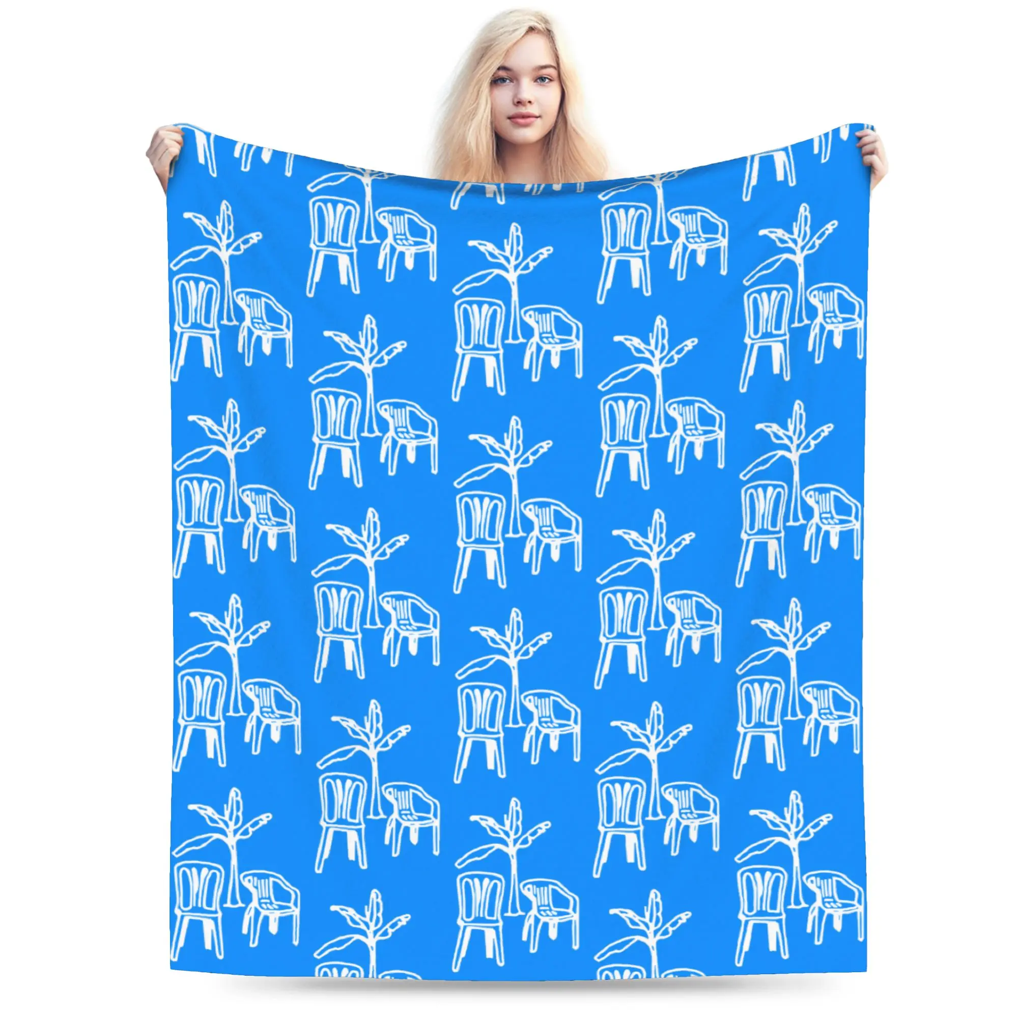 Bad Bunny Tour  Knitted Blanket DTMF Debi Tirar Mas Fotos Puerto Rico   Plush Throw Blankets Bed Sofa Printed Soft Warm Bedsprea