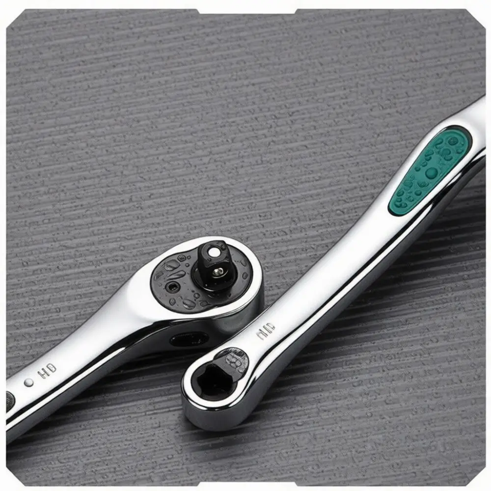 Heavy Duty Steel Ratchet Wrench 72 Teeth Professional Mechanic Tool High Torque Bend Handle Chrome Vanadium Socket Spanner