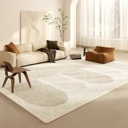 Beige Living Room Large Area Carpets Lines Bedroom Carpet Geometric Pattern Home Decoration Rugs Abstract Striped Minimalist Rug