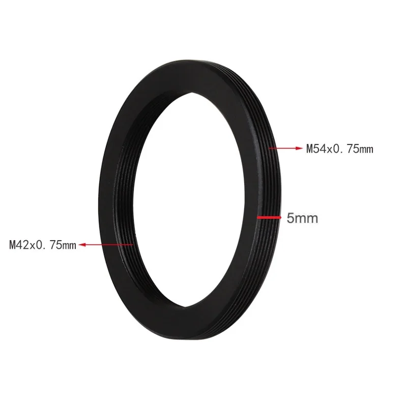 Rosca fêmea M48 M42 para rosca masculina M54 T T2 telescópio astronômico fotografia adaptador anel acessórios M42x0.75 M48x0.75