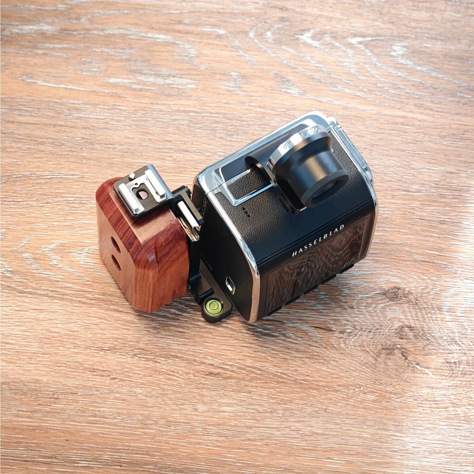 Houten L-handgreep geschikt voor Hasselblad 907X CFV 100C CFV II 50C compatibel voor Hasselblad 5-serie camera 903swc