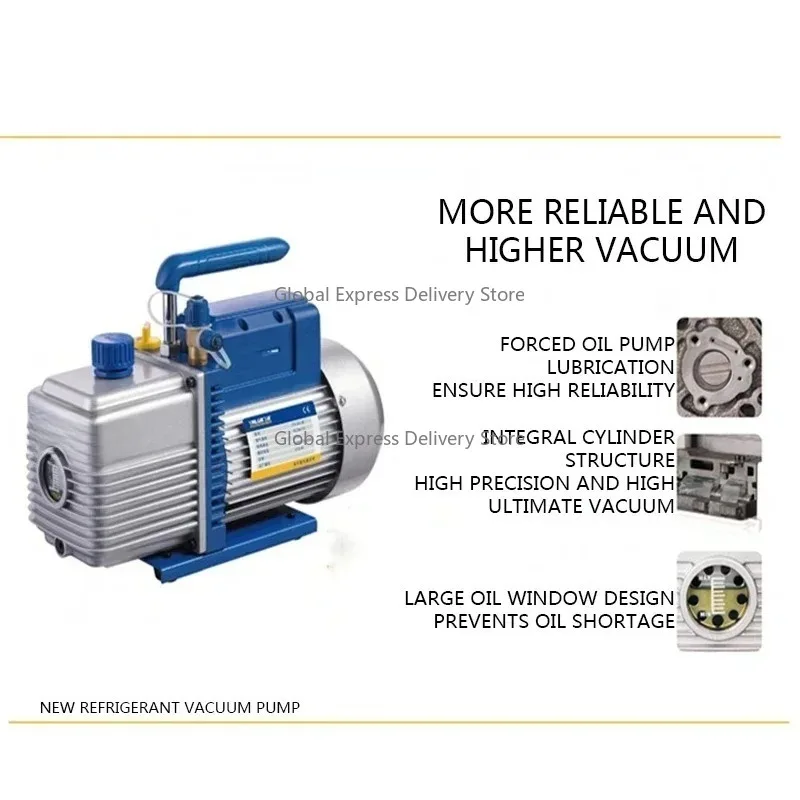 

220v Electric Miniature Rotary Vane Vacuum Pump High-Performance New Refrigerant Air-Conditioning Re